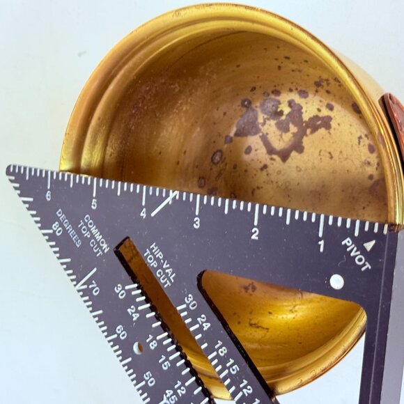 Princess House Brass Indoor Planter Copper Floral Detail Decorative Pot Containe - Picture 9 of 11